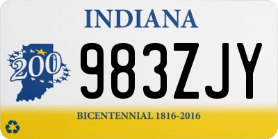 IN license plate 983ZJY