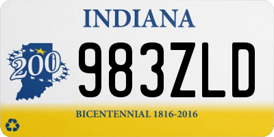 IN license plate 983ZLD