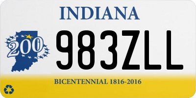 IN license plate 983ZLL