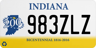 IN license plate 983ZLZ