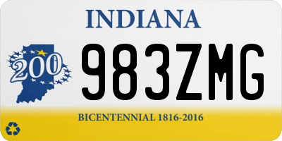 IN license plate 983ZMG