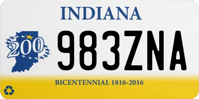 IN license plate 983ZNA