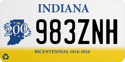 IN license plate 983ZNH