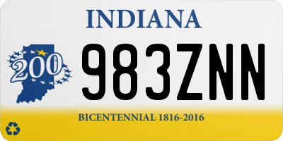 IN license plate 983ZNN