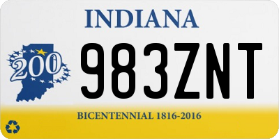 IN license plate 983ZNT