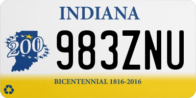 IN license plate 983ZNU