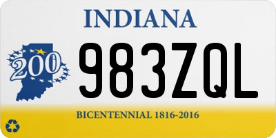 IN license plate 983ZQL