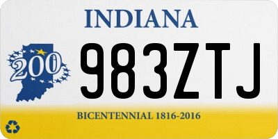 IN license plate 983ZTJ