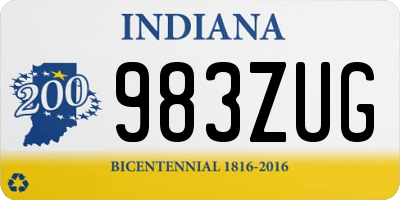 IN license plate 983ZUG