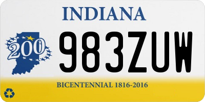 IN license plate 983ZUW