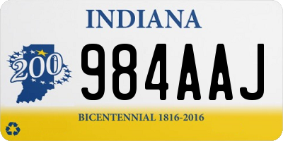 IN license plate 984AAJ