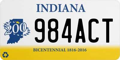 IN license plate 984ACT