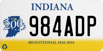 IN license plate 984ADP