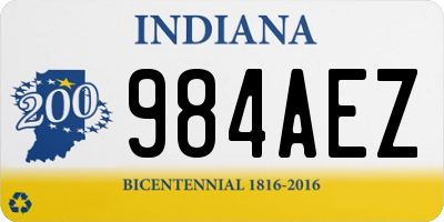 IN license plate 984AEZ