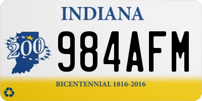 IN license plate 984AFM