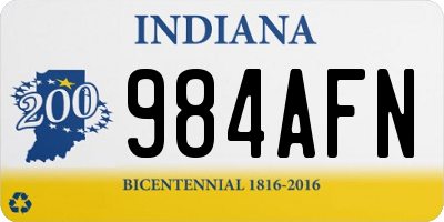 IN license plate 984AFN