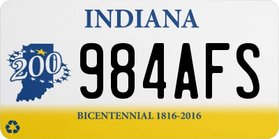 IN license plate 984AFS