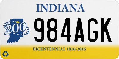 IN license plate 984AGK