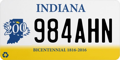 IN license plate 984AHN