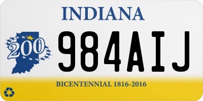 IN license plate 984AIJ