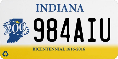 IN license plate 984AIU