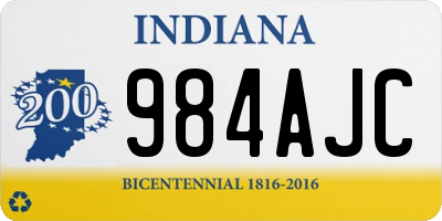 IN license plate 984AJC