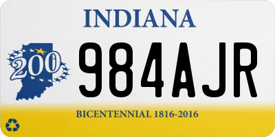 IN license plate 984AJR