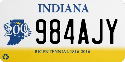 IN license plate 984AJY