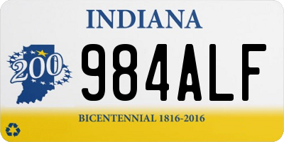 IN license plate 984ALF