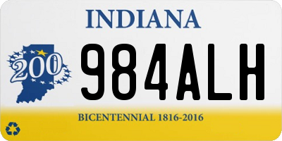 IN license plate 984ALH