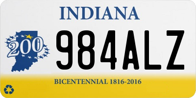 IN license plate 984ALZ