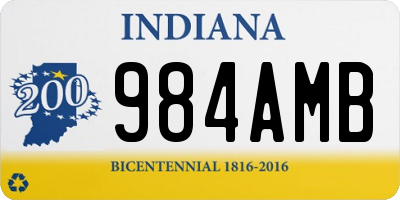 IN license plate 984AMB