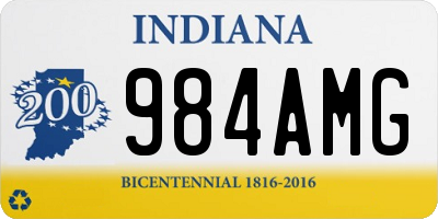 IN license plate 984AMG