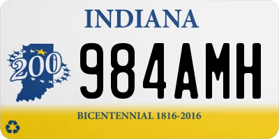 IN license plate 984AMH