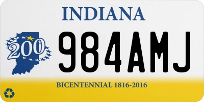 IN license plate 984AMJ