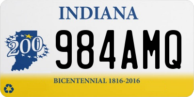 IN license plate 984AMQ