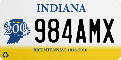 IN license plate 984AMX