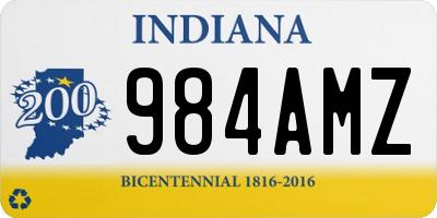 IN license plate 984AMZ