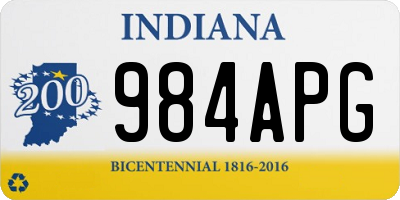 IN license plate 984APG