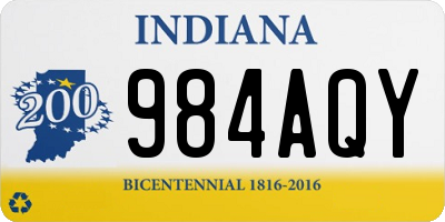 IN license plate 984AQY