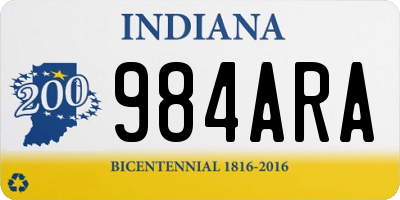 IN license plate 984ARA