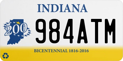 IN license plate 984ATM