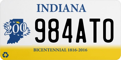 IN license plate 984ATO