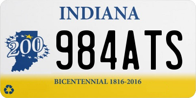 IN license plate 984ATS