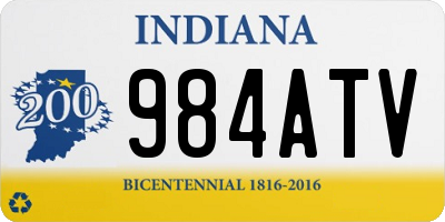 IN license plate 984ATV