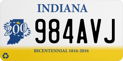 IN license plate 984AVJ