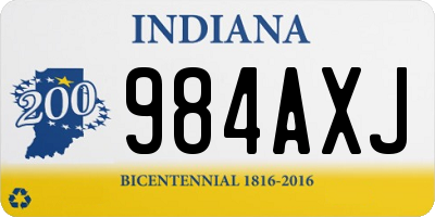 IN license plate 984AXJ