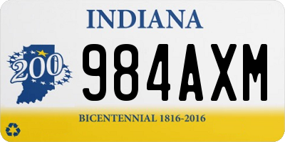 IN license plate 984AXM