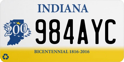 IN license plate 984AYC