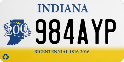 IN license plate 984AYP